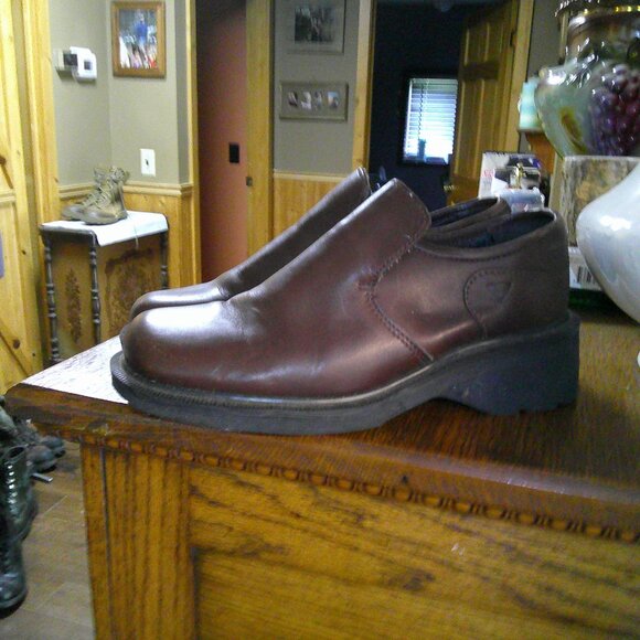 Vtg Dr Martens airwave bootie slip on burgundy men's 6 ladies md UK un - Picture 1 of 5